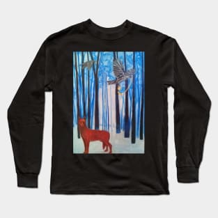 Lobo rojo Long Sleeve T-Shirt